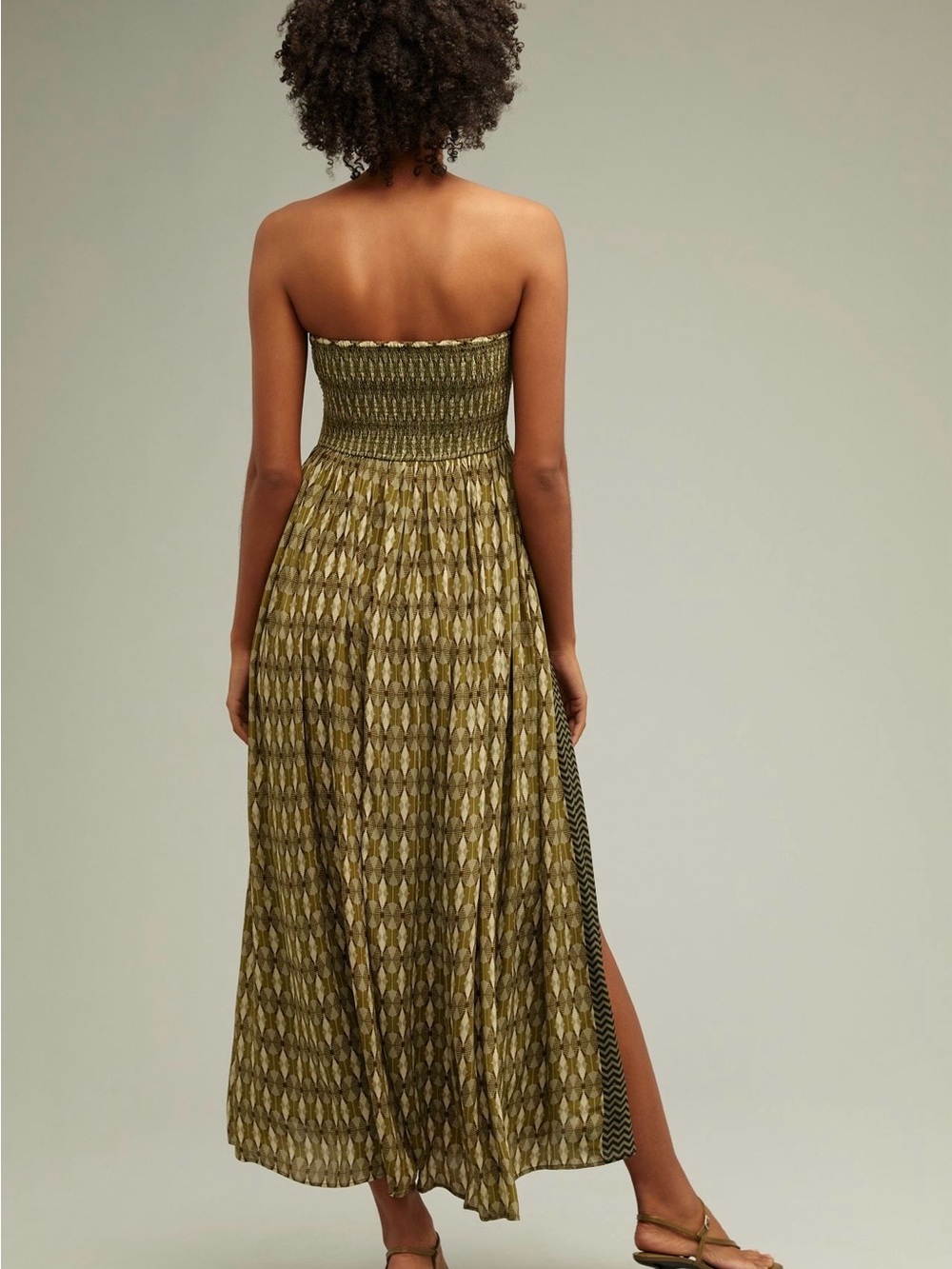 Anthropologies Siddhartha Bansal Smocked Maxi Dress - Picture 2 of 7